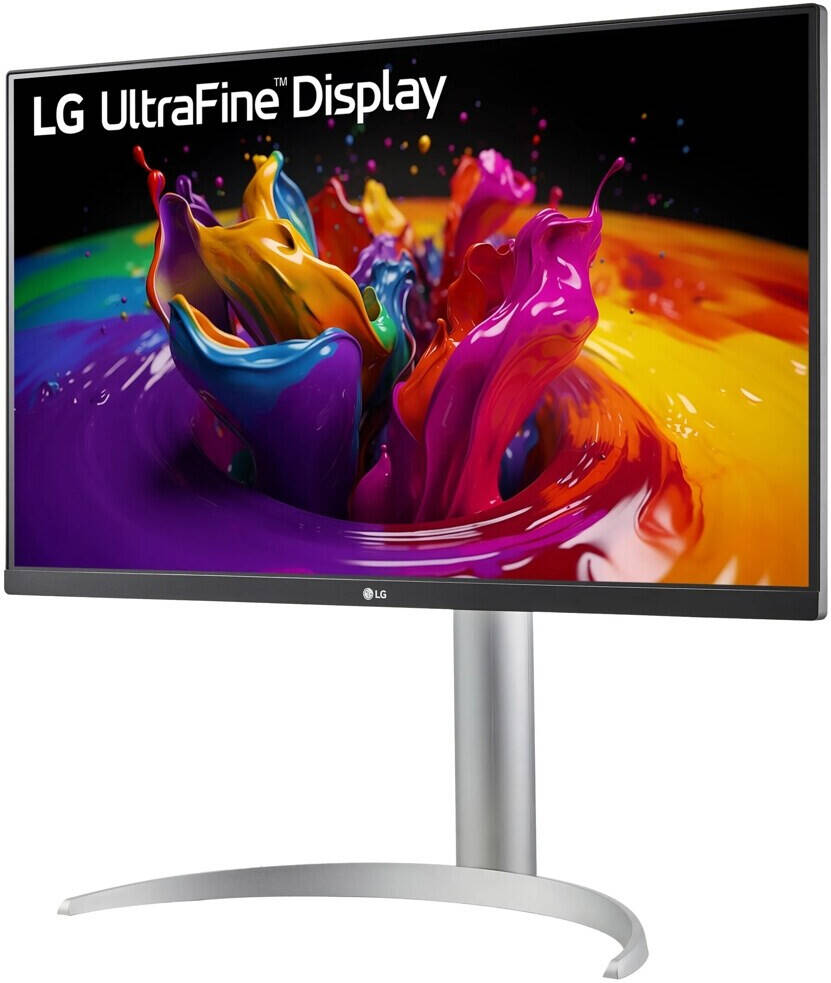 LG 27UP850K-W UltraFine Monitor, 27" 4K UHD IPS Display, 60Hz Refresh Rate, 5ms (GTG) Response Time, Dynamic Action Sync, Black Stabilizer, Super Resolution+, USB Type-C, Silver | 27UP850K-W