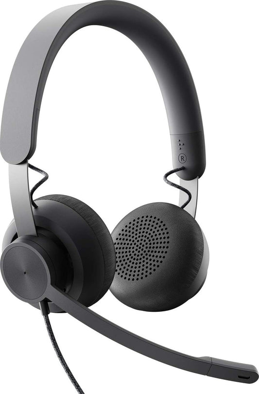 Logitech Zone Wired USB Headset features premium audio drivers and advanced noise-canceling mic technology | 981-000870