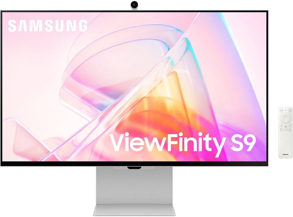 Samsung ViewFinity S9 S90PC Smart Monitor, 27" 5K ( 5120 x 2880 ) IPS Display, 60Hz Refresh Rate, 5ms (GtG) Response Time, Wi-Fi5 & BT4.2, Max 1B Color, Built-In 2x 5W Speaker, Silver | LS27C902PAMXUE