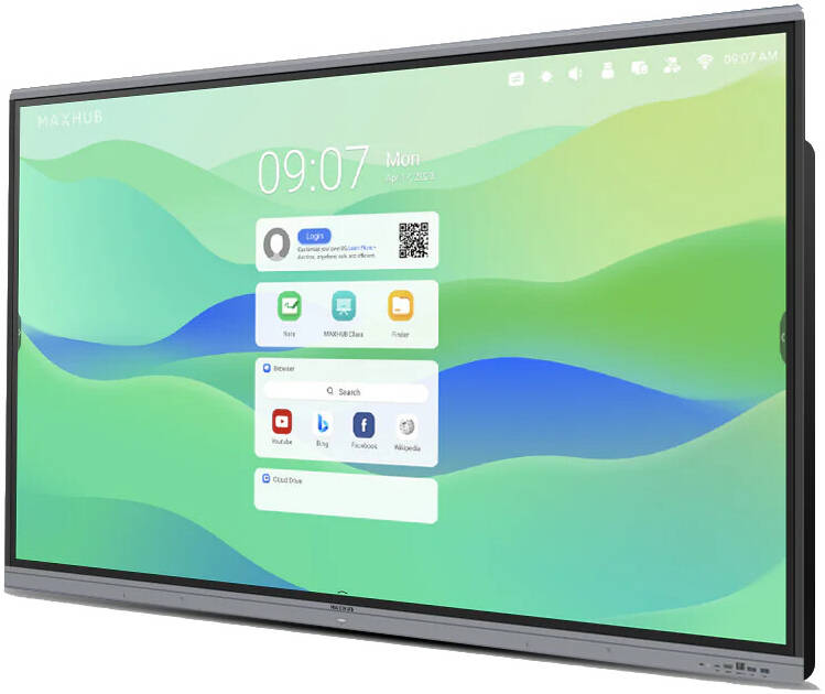 MAXHUB E2 Series Interactive Display, 86" 4K UHD Display, Eyes Care Technology, Android 13.0 OS, 8GB RAM, 64GB ROM, Up to 40 Touch Points, Intelligent Touchscreen Technology | E8620