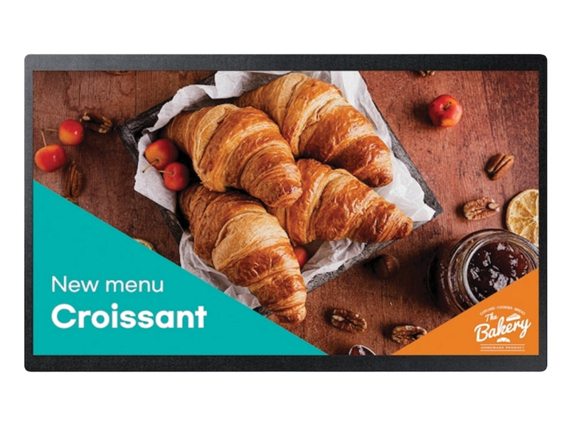 SamsungQB24C 24 Inch Interactive Display Monitor, 1080P FHD, Tizen OS, WiFi, Bluetooth LH24QBCEBGCXUE