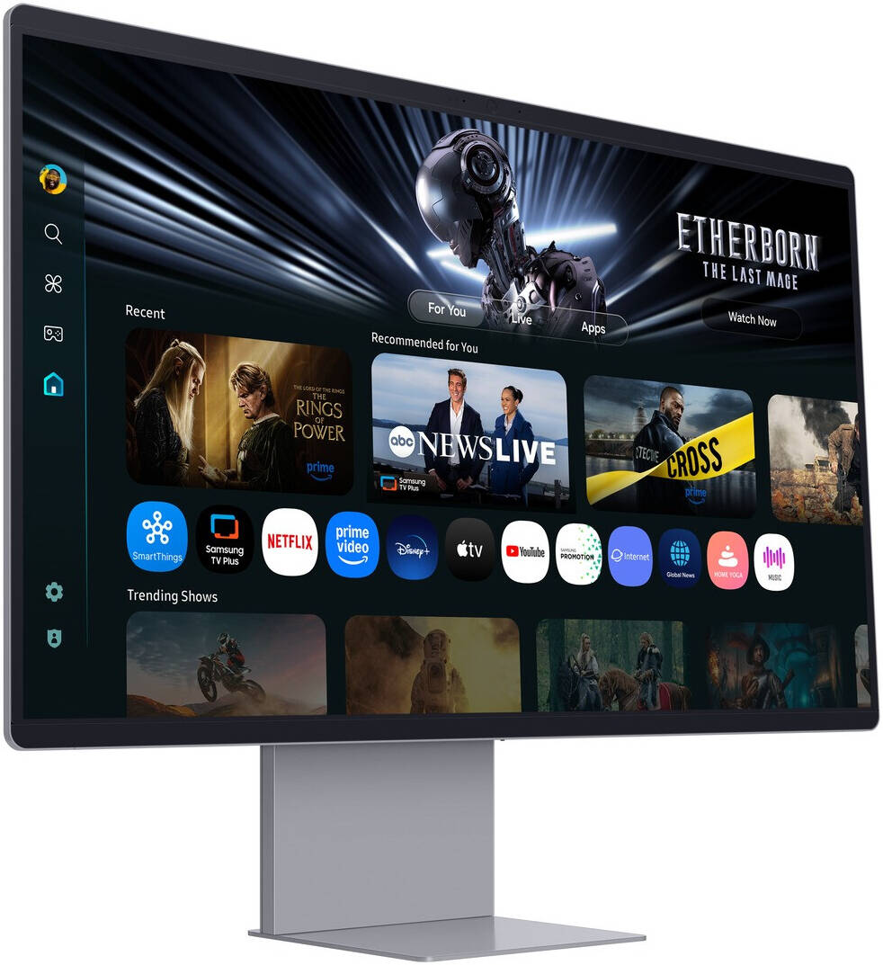 SAMSUNG M9 M90SF Smart Monitor, 32" OLED Display, 4K Resolution, 165Hz Refresh Rate, 0.03ms(GTG) Response Time, FreeSync Premium Pro, Auto Source Switch+, Tizen OS, Eclipse Silver | LS32FM902SMXUE