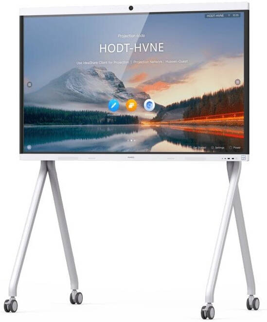 HUAWEI IdeaHub B2 Conference Screen with Huawei Ideahub Rolling Stand, 86" 4K UHD D-LED Display, 60Hz Refresh Rate, 25ms Response Time, 20-Touch Points | IHB2-86PU / WB1M0IDEAHUB07-R