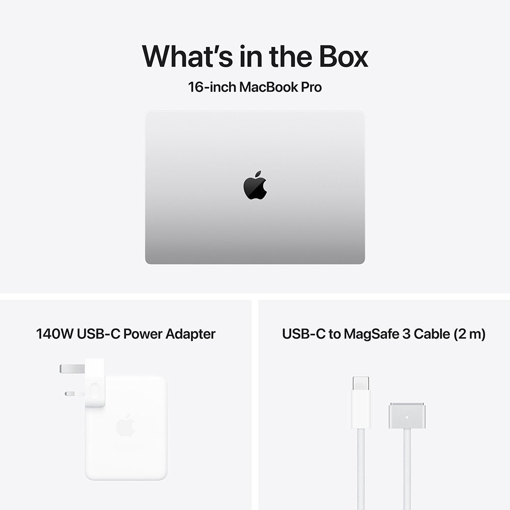 Apple MacBook Pro (2026) 16-inch M5 Pro chip with 18-core CPU and 20-core GPU, 24GB RAM, 1TB SSD English – Silver (MGE44ZS/A)