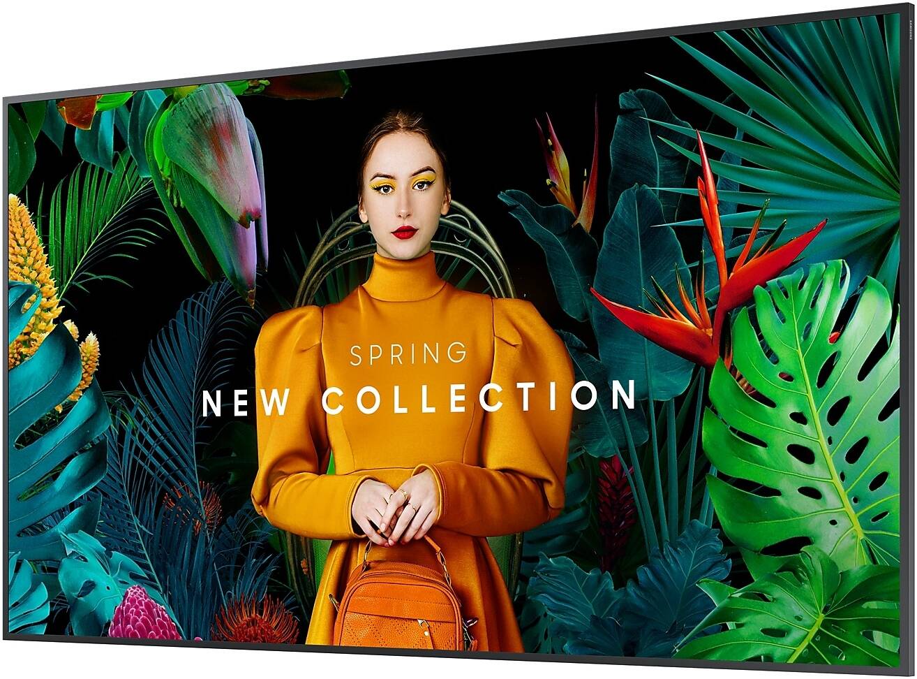 Samsung Crystal Signage QMC, 75" 4K UHD VA Display, 75Hz Refresh Rate, 8ms Response Time, 13.4mm Bezel Width, Tizen 7.0 OS, 16GB Flash Memory, 400 x 400mm VESA Mount, Black | LH75QMCEBGCXUE