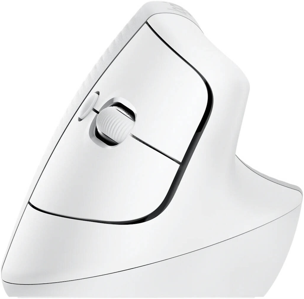 Logitech Lift Vertical Ergonomic Mouse for Mac, Logi Bolt USB Receiver, 4000 DPI Sensitivity, Multi-OS Compatibility, 10m Range, 2 Year Battery Life, Quiet Clicks & Smartwheel, Off White | 910-006471