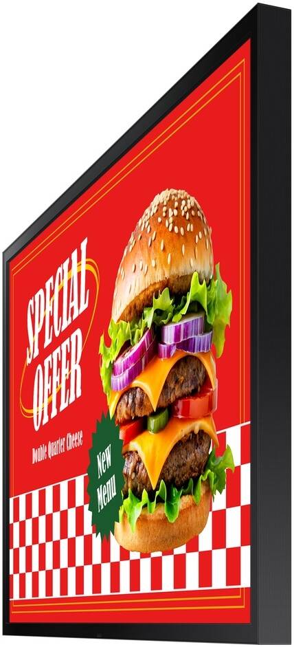 SAMSUNG OHD Series Digital Signage Display, 55" VA Display, FHD Resolution, 6ms Response Time, 24/7 Operation Time, 2nd Glass Installable Structure, Slate Black | LH55OHDSBGBXGO