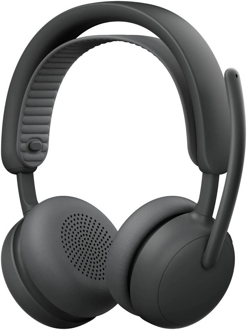 Logitech Zone Wireless 2 ES for Business Headphones, 40mm Driver Size, 2 Noise-Canceling Mics with AI Algorithms & Mic EQ, Teams Version, Native Bluetooth 5.3 Connectivity, Graphite | 981-001593