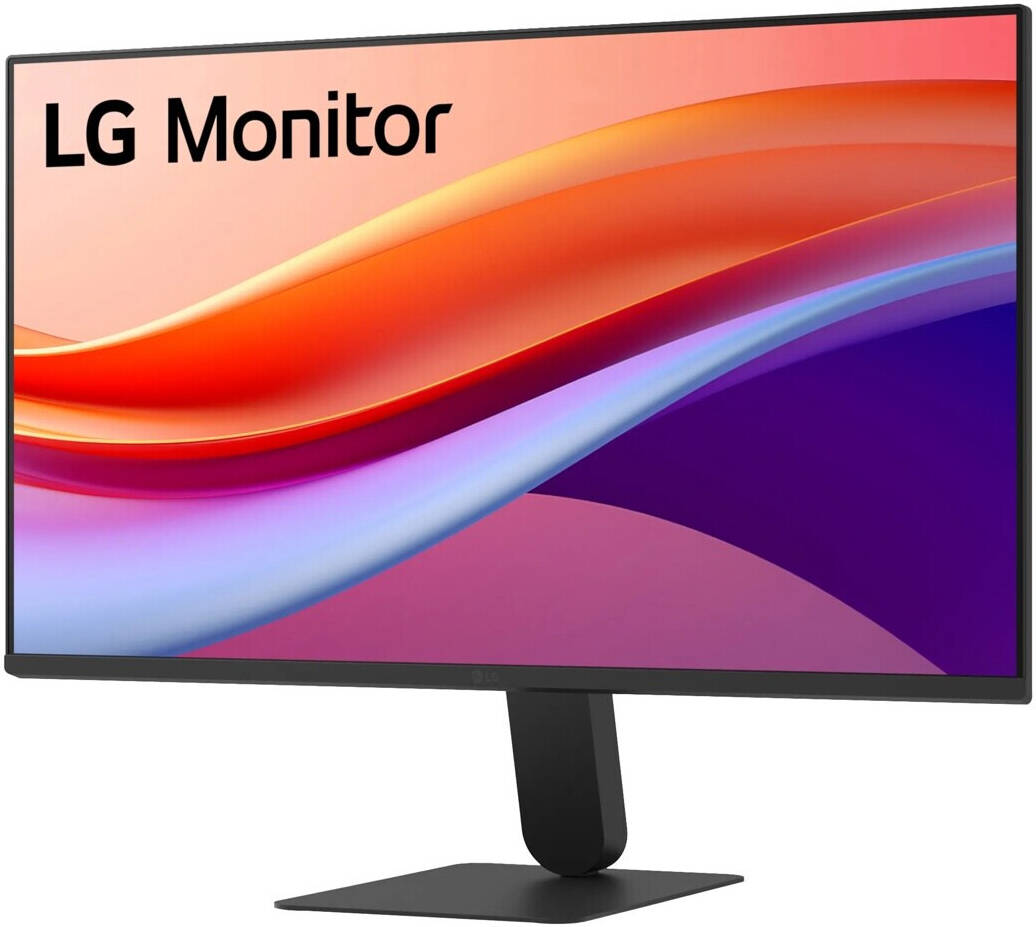 LG 24U411A-B Monitor, 24" IPS Display, FHD Resolution, 120Hz Refresh Rate, 1ms (MBR) Response Time, Motion Blur Reduction Technology, Dynamic Action Sync, Slim Stand, Black | 24U411A-B.AMAQ