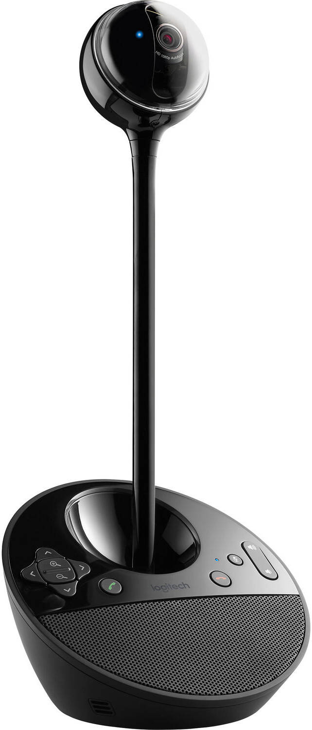Logitech BCC950 Conference Cam, 1080p HD Up to 30fps Camera, UVC H.264, Auto-focus, Camera Height Extender, Omni-directional Mic, Built-in Full Duplex Speakerphone, Black | 960-000867 / 960-001005