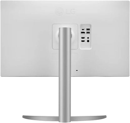 LG 27UP850K-W UltraFine Monitor, 27" 4K UHD IPS Display, 60Hz Refresh Rate, 5ms (GTG) Response Time, Dynamic Action Sync, Black Stabilizer, Super Resolution+, USB Type-C, Silver | 27UP850K-W