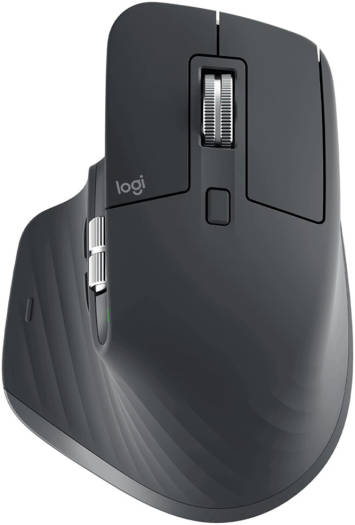 Logitech MX Master 3S for Business, Wireless Mouse with Quiet Clicks, 8K DPI, Secured Logi Bolt USB Receiver, Bluetooth, USB-C Charging, MagSpeed Scrolling, Windows/Mac/Linux - Grey | 910-006582