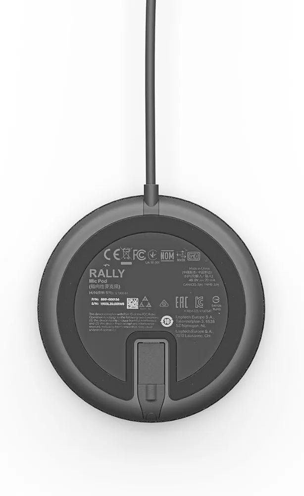 Logitech Rally Mic Pod Graphite Table microphone