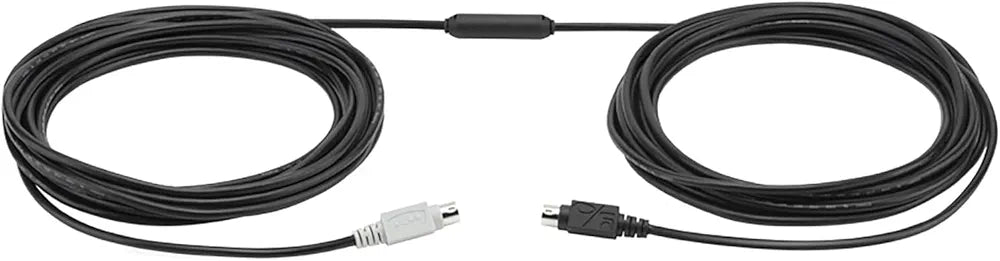Logitech Extended Cable for Group Video Conferencing System, 10 m, Mini-DIN-6, FCC Class , CE, RoHS, Laptop/PC/Mac - Black