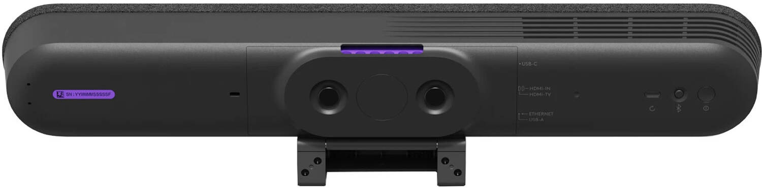 Logitech Rally Bar Huddle AIO Video Bar, 4K Resolution with 4x HD Zoom, Integrated Speakers Mic, Wi-Fi / Bluetooth, Designed for Small Spaces, HDMI / USB-C, Graphite | 960-001577 / 960-001501
