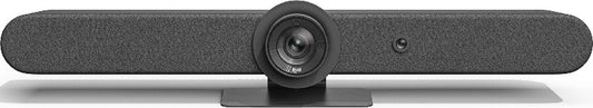Logitech Rally Bar All In One Webcam, Video Bar for Medium Rooms, 10/100/1G Ethernet, WiFi 802.11a, 128 bit AES Security, Pan/Tilt/Zoom Camera, Graphite, UK-ME | 960-001312 / 960-001311
