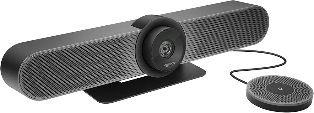Logitech Expansion Mic for MeetUp, Plug-and-Play, Indicator Lights, Microphone Type Mono, Wideband, Noise Canceling, PC/Mac/Laptop/Macbook/Tablet - Black