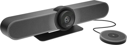 Logitech Expansion Mic for MeetUp, Plug-and-Play, Indicator Lights, Microphone Type Mono, Wideband, Noise Canceling, PC/Mac/Laptop/Macbook/Tablet - Black