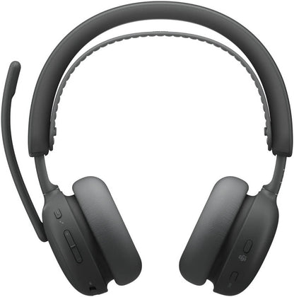 Logitech Zone Wireless 2 ES for Business Headphones, 40mm Driver Size, 2 Noise-Canceling Mics with AI Algorithms & Mic EQ, Teams Version, Native Bluetooth 5.3 Connectivity, Graphite | 981-001593
