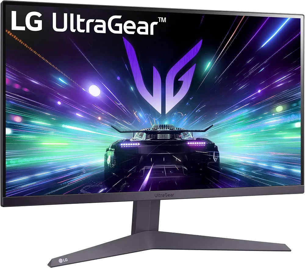 LG 24GS50F-B 24-inch FHD  UltraGear Gaming monitor with 180Hz, 1ms MBR, HDR10, AMD FreeSync, HDMI, DisplayPort, 3-Side Virtually Borderless Design, Black