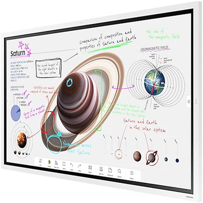 SAMSUNG Flip Pro WMB Interactive Display, 55" 4K UHD VA Display, 60Hz Refresh Rate, 8ms Response Time, IR Touch Technology, Tizen 6.5 OS, 32GB Flash Memory, Stylus Pen Inlcuded, White | LH55WMBWBGCXUE