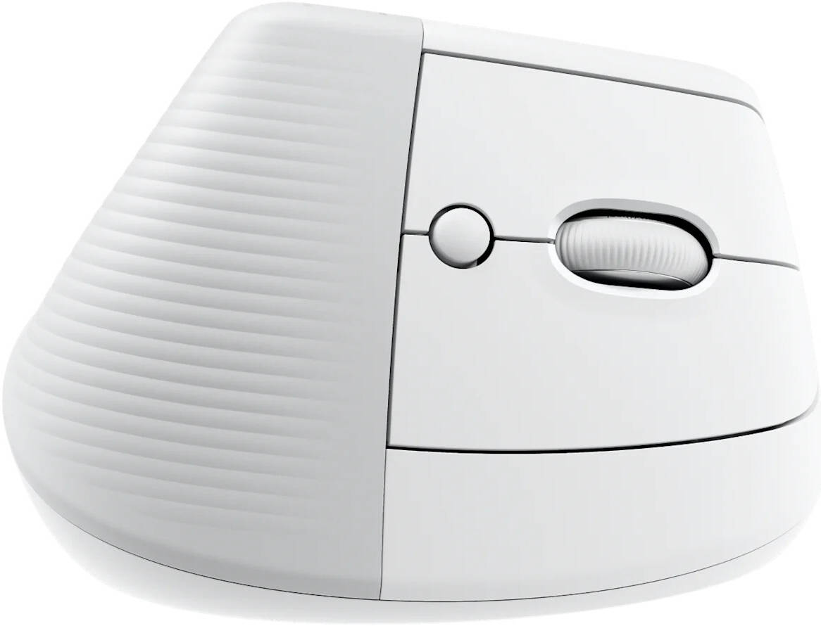 Logitech Lift Vertical Ergonomic Mouse for Mac, Logi Bolt USB Receiver, 4000 DPI Sensitivity, Multi-OS Compatibility, 10m Range, 2 Year Battery Life, Quiet Clicks & Smartwheel, Off White | 910-006471