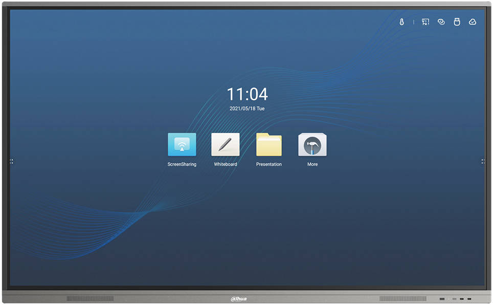 Dahua HiBoard-IE65 Interactive Display, 65" 3840 2160 Touch Display, 15ms Response Time, 1mm Touch Accuracy, Built in Speaker, Free VESA Mount, Stylus Pen Included, Black | HiBoard-IE65