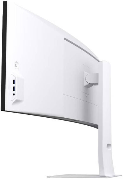 LG 49U950A-W UltraWide Curved Monitor, 49" Nano IPS Display, Dual QHD Resolution, 144Hz Refresh Rate, 1ms (MBR) Refresh Rate, Black Stabilizer, HDR 400, Game Mode, Crosshair, White | 49U950A-W.AMA