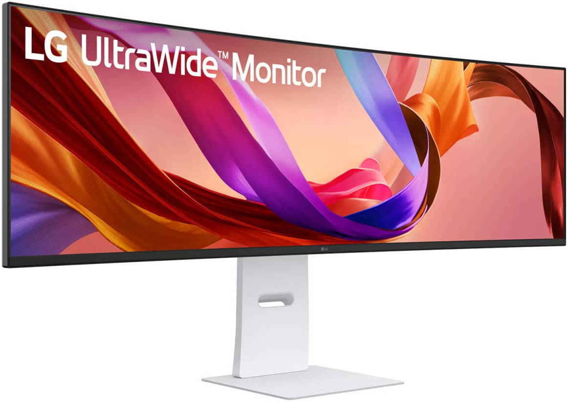 LG 49U950A-W UltraWide Curved Monitor, 49" Nano IPS Display, Dual QHD Resolution, 144Hz Refresh Rate, 1ms (MBR) Refresh Rate, Black Stabilizer, HDR 400, Game Mode, Crosshair, White | 49U950A-W.AMA