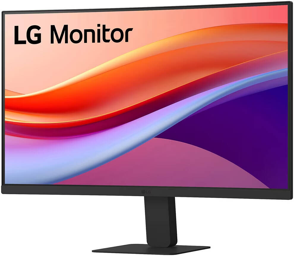 LG 24U421A Curved Monitor, 24" VA Display, FHD Resolution, 100Hz Refresh Rate, 5ms (GtG at Faster) Response Time, 1500R Curvature, Flicker Safe, Black Stabilizer, Dynamic Action Sync, Black | 24U421A