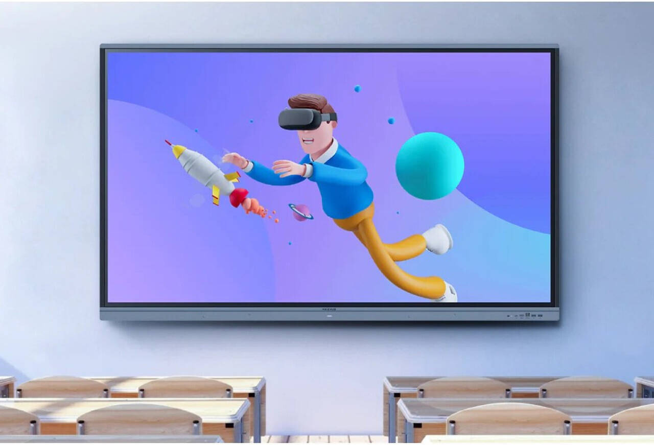 MAXHUB E2 Series Interactive Display, 75" 4K UHD Display, Eyes Care Technology, Android 13.0 OS, 8GB RAM, 64GB ROM, Up to 40 Touch Points, Intelligent Touchscreen Technology | E7521