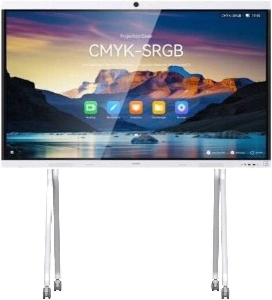 HUAWEI IdeaHub B3 Interactive Display with Ideahub Rolling Stand, 86" 4K D-LED Display, Wi-Fi 6 Connectivity, 16ms Writing Latency, Intelligent Tracking Supported | IHB3-86SA / WB1M0IDEAHUB07