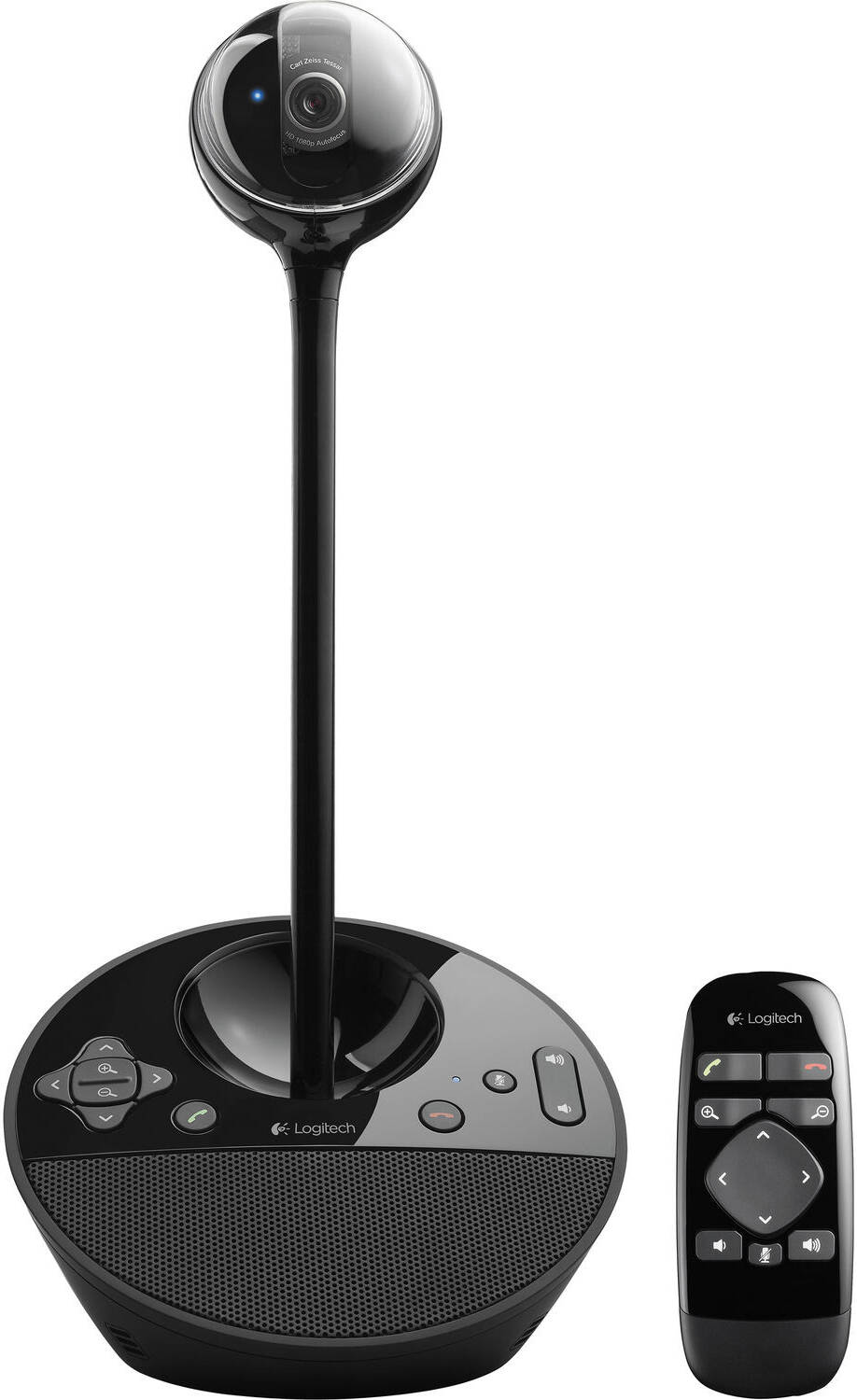 Logitech BCC950 Conference Cam, 1080p HD Up to 30fps Camera, UVC H.264, Auto-focus, Camera Height Extender, Omni-directional Mic, Built-in Full Duplex Speakerphone, Black | 960-000867 / 960-001005