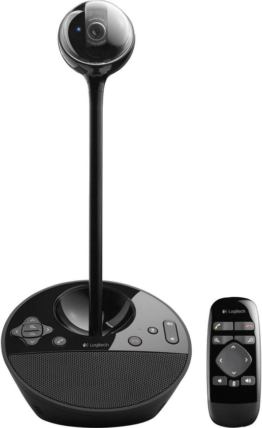 Logitech BCC950 Conference Cam, 1080p HD Up to 30fps Camera, UVC H.264, Auto-focus, Camera Height Extender, Omni-directional Mic, Built-in Full Duplex Speakerphone, Black | 960-000867 / 960-001005