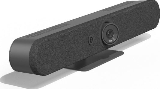 Logitech Rally Bar Mini All-in-One Webcam, Video Bar for Medium Rooms, Up to 4k Display Resolution, PTZ Camera, AI Viewfinder, Zoom/Tilt/Pan, Graphite | 960-001340 / 960-001339