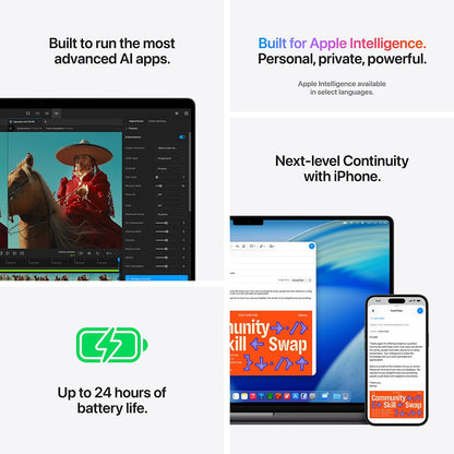 Apple MacBook Pro (2026) 16-inch M5 Pro chip with 18-core CPU and 20-core GPU, 24GB RAM, 1TB SSD English – Silver (MGE44ZS/A)